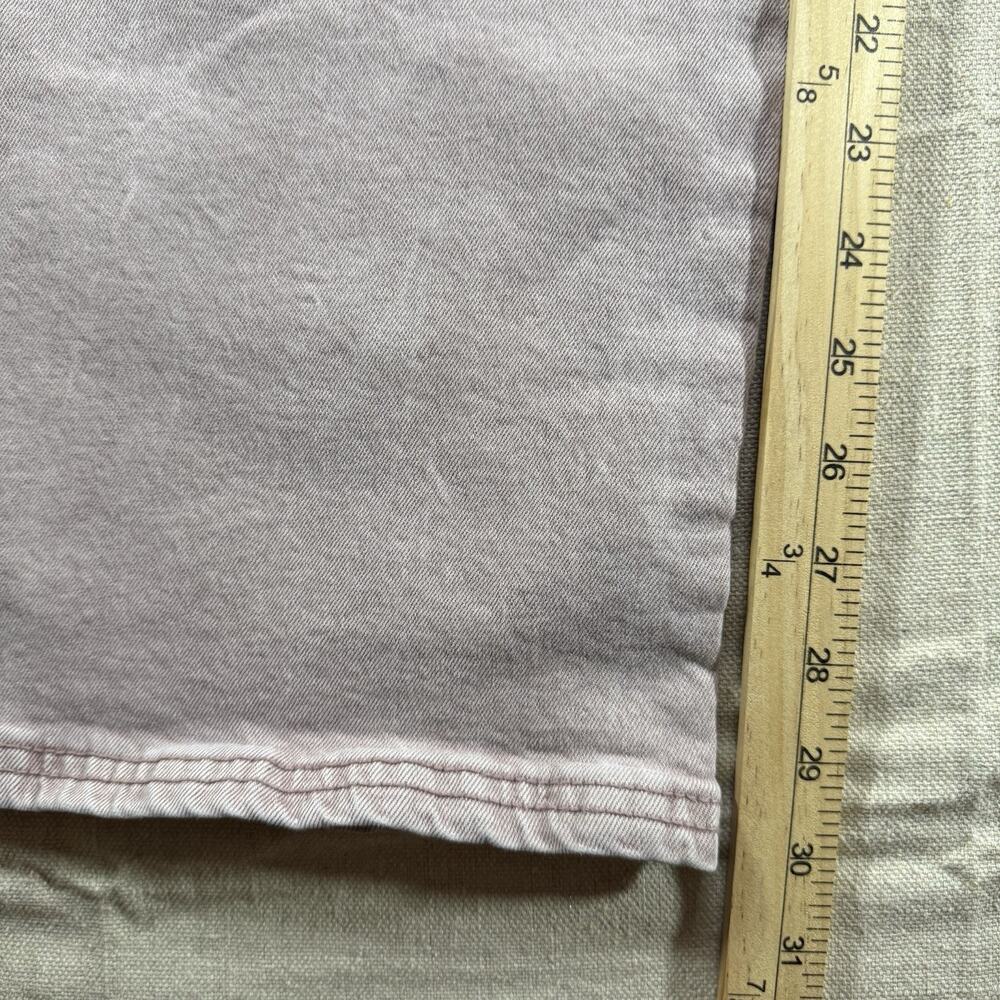 American Eagle Pants Women 0 Pink Cargo High Rise Baggy Wide Leg Stretch Skater - Picture 10 of 11